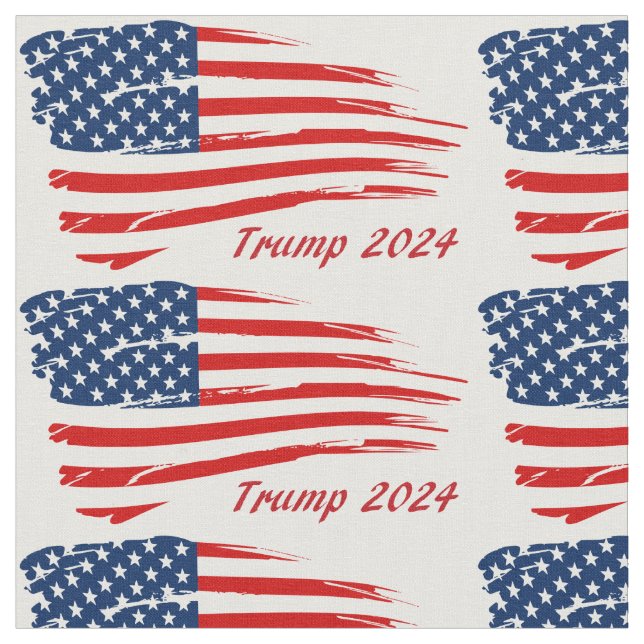 Trump 2024 Battle Flagga Tyg (Närbild)