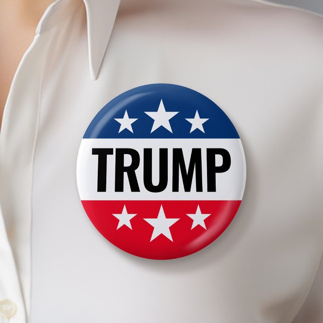 Trump 2024 Behålla America Underbar - blue red Knapp (Trump 2024 Button)