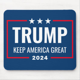 Trump 2024 Behålla America Underbar - blue red Musmatta