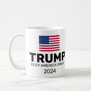 Trump 2024 Behålla America Underbar Kaffemugg