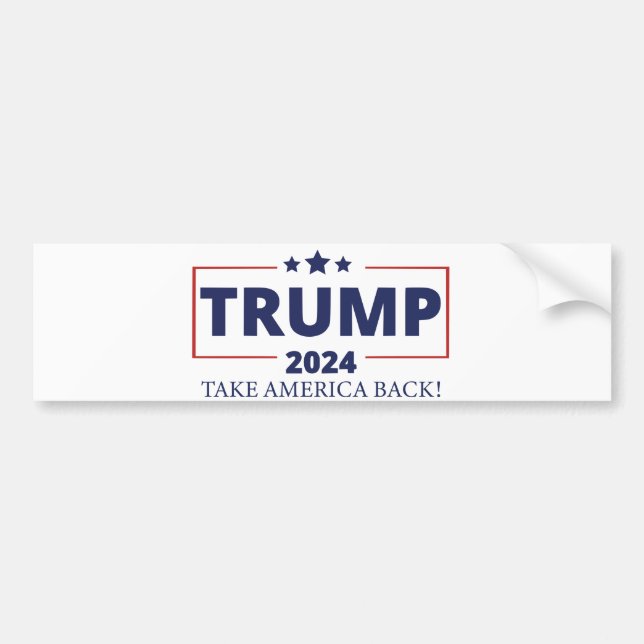 Trump 2024 bildekal (Framsidan)