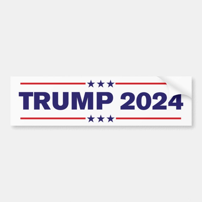 Trump 2024 bildekal (Framsidan)