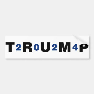 Trump 2024 Blue Bildekal