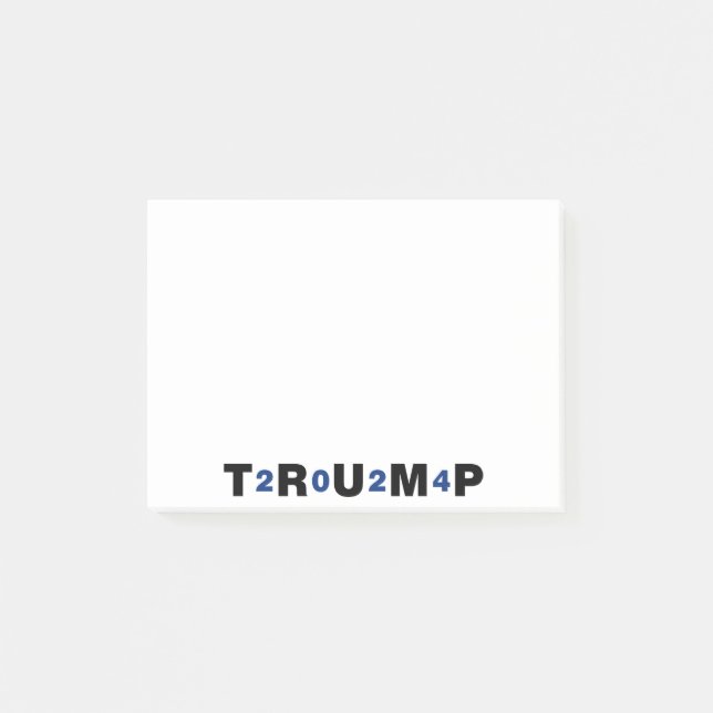 Trump 2024 Blue Post-it Block (Framsida)