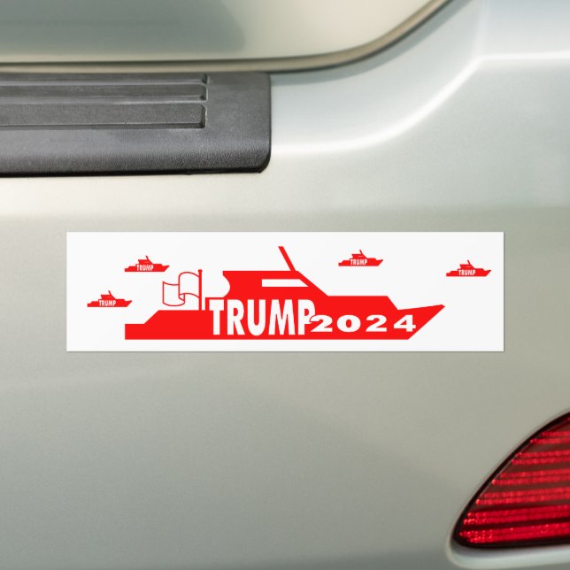 TRUMP 2024 Boat Bildekal (På Bil)