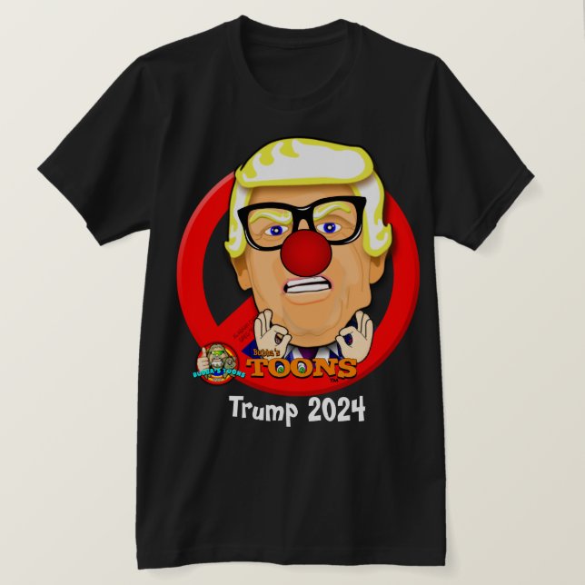 Trump 2024 - Bubbas Toon Tee's T-Shirt (Design framsida)