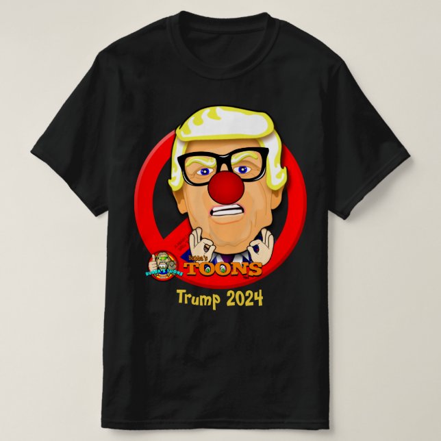 Trump 2024 - Bubbas Toon Tee's T-Shirt (Design framsida)