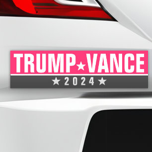 TRUMP 2024 BUMPER STICKERS BILDEKAL
