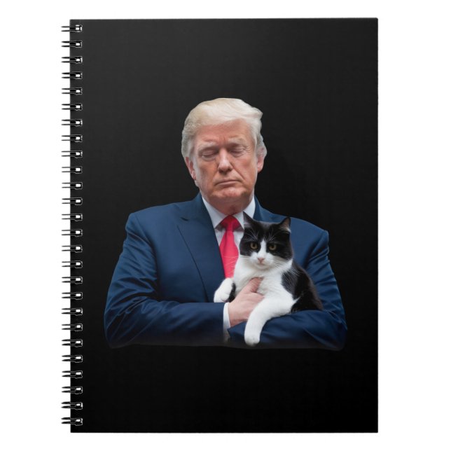 Trump 2024 Cat MAGA Funny Trump Cat Anteckningsbok (Framsidan)