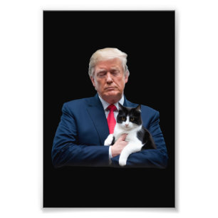 Trump 2024 Cat MAGA Funny Trump Cat Fototryck