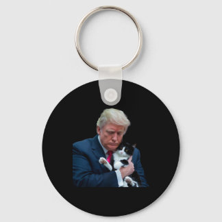 Trump 2024 Cat Mega Funny Trump Cat Nyckelring
