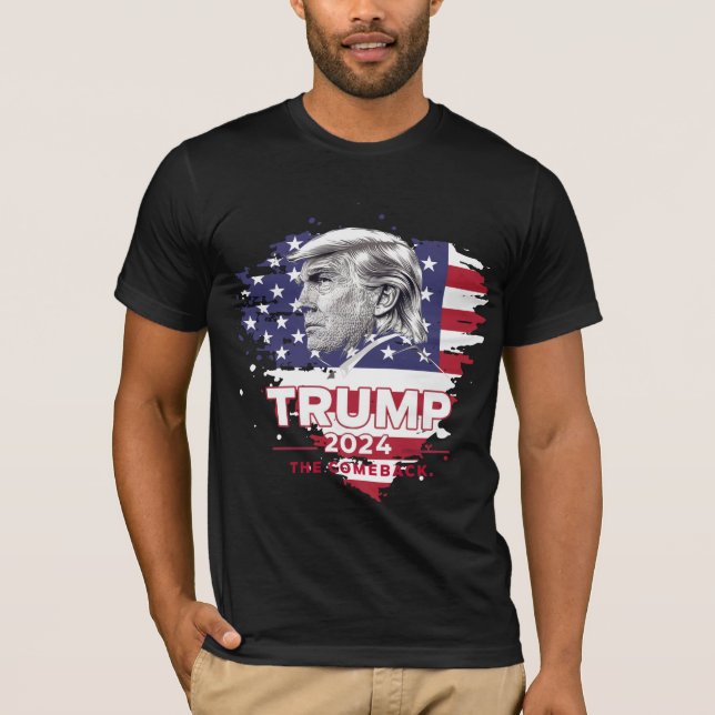 Trump 2024 Comeback T-Shirt (Framsida)