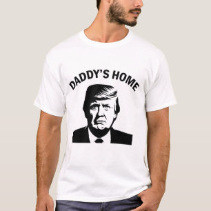 Trump 2024 Daddys Home White House-supportrar T Shirt