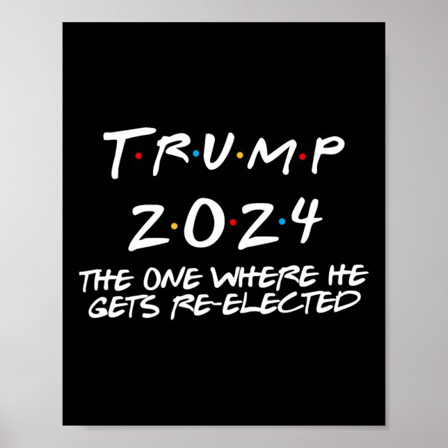 Trump 2024 där han valdes poster (Framsidan)