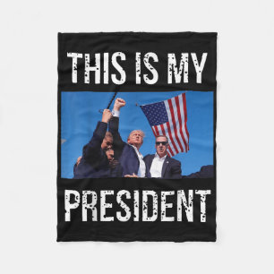 Trump 2024 Det här är min talman Fleecefilt