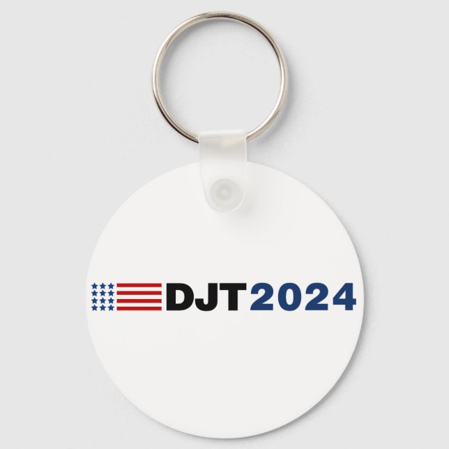 Trump 2024 DJT Keychain Nyckelring (Framsida)