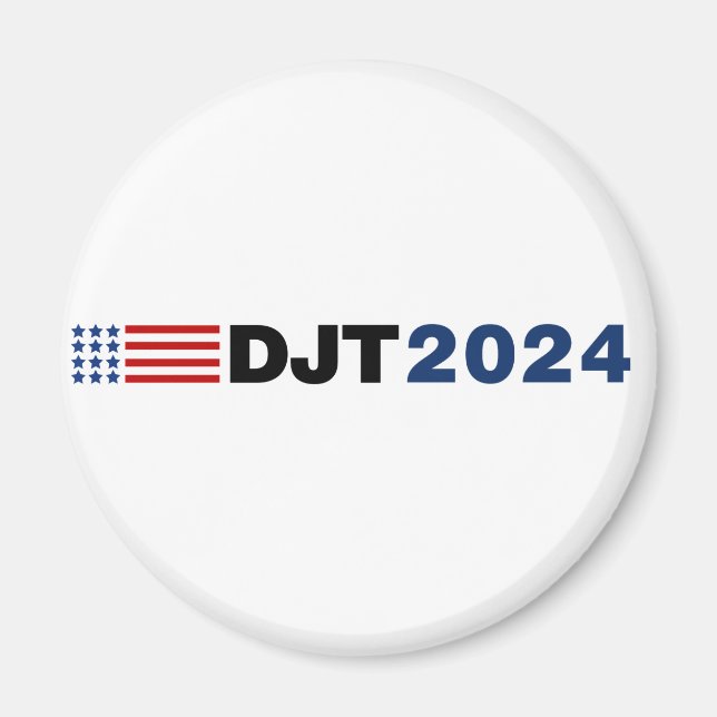 Trump 2024 DJT Magnet (Framsidan)