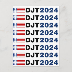 Trump 2024 DJT Vykort