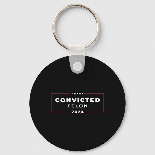 Trump 2024 dömd Felon, Im Voting Convicted Nyckelring (Framsida)