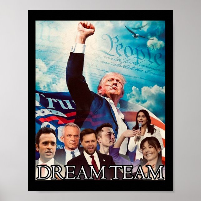 Trump 2024 Dream Team Poster (Framsidan)