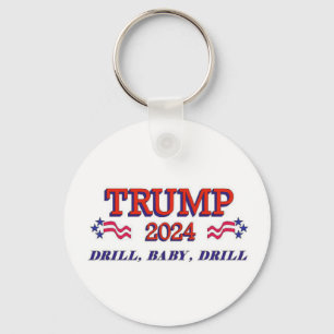 Trump 2024 Drill Baby-tangentkrets för borrning Nyckelring