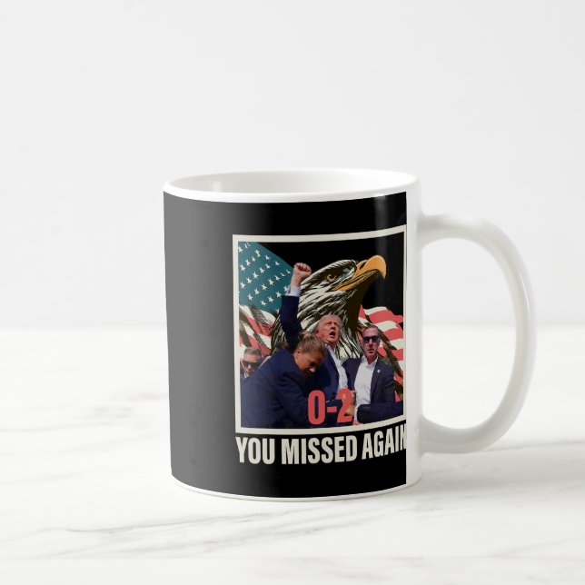 Trump 2024 Du missade igen 0-2 Kaffemugg (Höger)