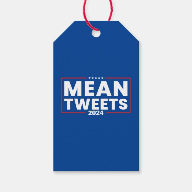 Trump 2024 Elaka Tweets Val Presentetikett (Framsidan)