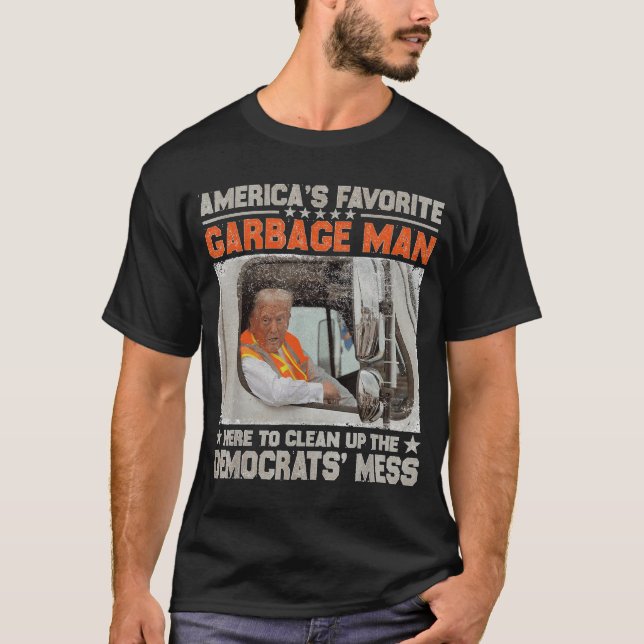 Trump 2024 Election Trump Garbage Man Vote Trump T Shirt (Framsida)