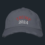 TRUMP 2024 EMBROIDERED CAP BRODERAD KEPS<br><div class="desc">TRUMP 2024 Distresses Chino Twill Cap. Donald Trump in 2024! Support the president! Fight,  fight,  fight!</div>
