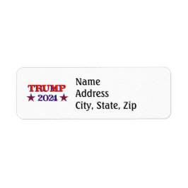 Trump 2024-etikett returadress etikett