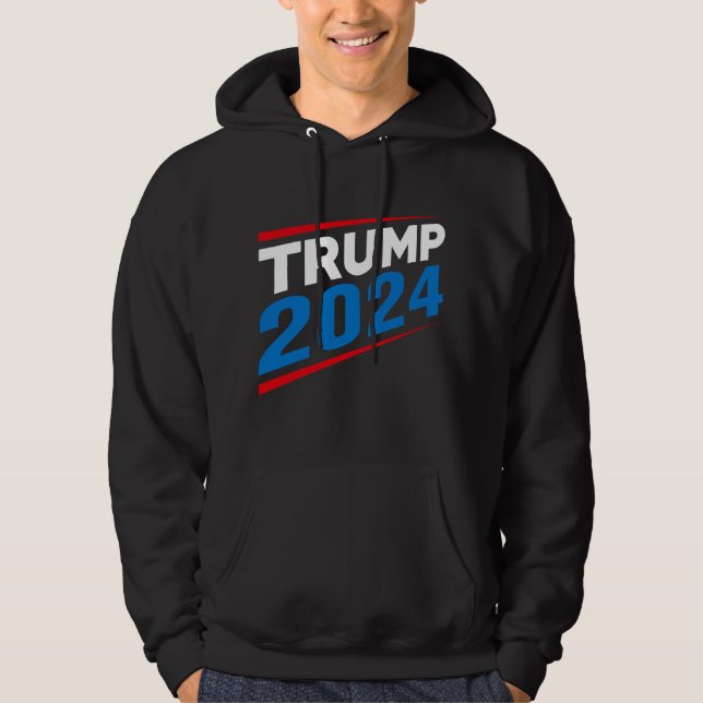 Trump 2024: EU:s valkampanj mot liberalism Hoodie (Framsida)