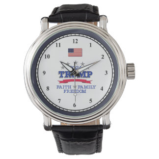 Trump 2024 Faith Family Freedom Armbandsur