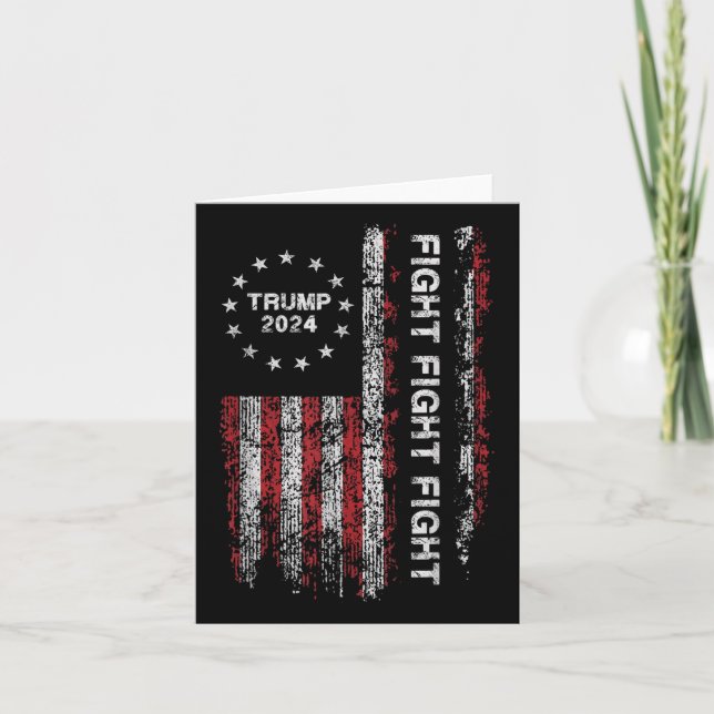 Trump 2024 Fight Fight Fight - Trump President Ele Kort (Framsida)