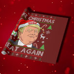 Trump 2024 Finny Gör julen Underbar igen Ugly Presentpapper<br><div class="desc">Trump 2024 Lustigt Gör julen Underbar igen Ugly,  trassla in papper</div>