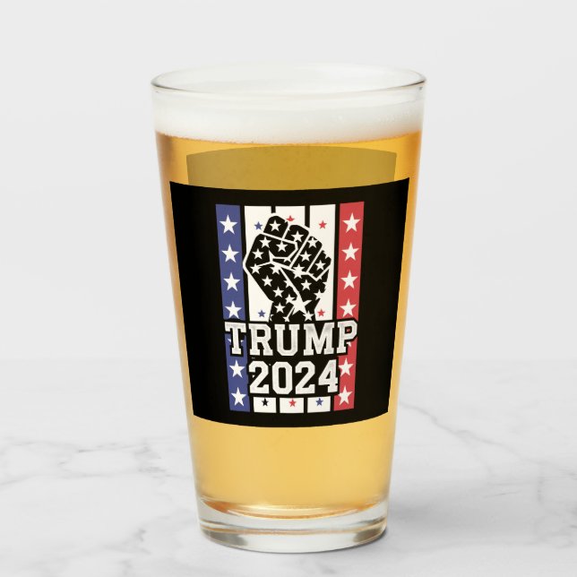 Trump 2024 Fist Outlaw Hillbilly J.D.Vance 2024 Glaskopp (Framsida fylld)