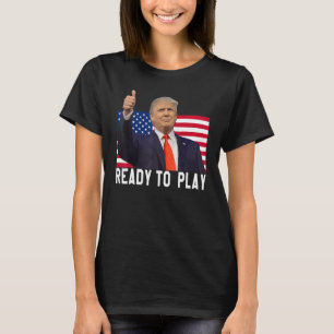 Trump 2024 Flagga 45 47 Valets Spara Amerika igen T Shirt