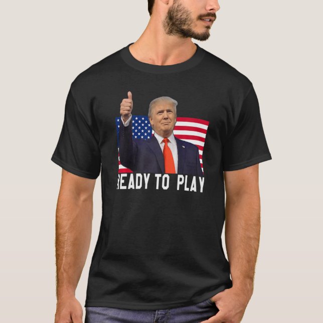 Trump 2024 Flagga 45 47 Valets Spara Amerika igen T Shirt (Framsida)