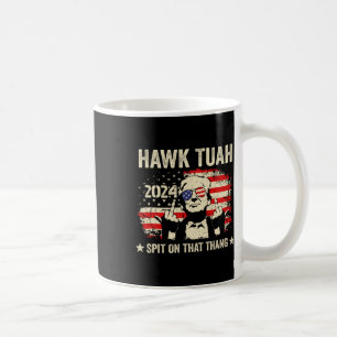 Trump 2024 Flagga Funny Hawk Tush Mitten Finger 24 Kaffemugg