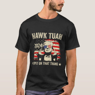 Trump 2024 Flagga Funny Hawk Tush Mitten Finger 24 T Shirt
