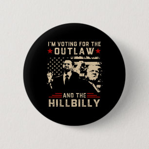 Trump 2024 Flagga Outlaw Hillbilly J.d.vance 2024 Knapp