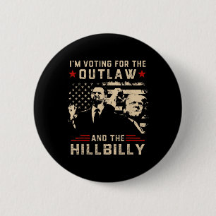 Trump 2024 Flagga Outlaw Hillbilly J.d.vance 2024 Knapp