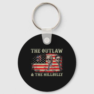 Trump 2024 Flagga Outlaw Hillbilly J.d.vance 2024 Nyckelring