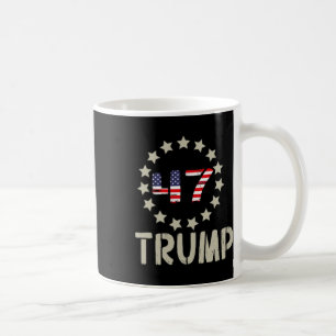 Trump 2024 Flagga (på Byck) Ta America Ck Trump Fl Kaffemugg