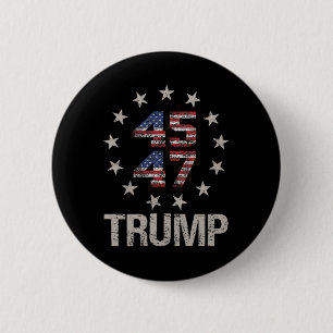 Trump 2024 Flagga (på Byck) Ta America Ck Trump Fl Knapp