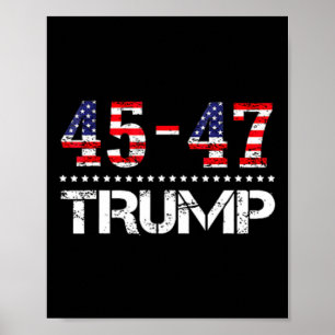 Trump 2024 Flagga (på Byck) Ta America Ck Trump Fl Poster