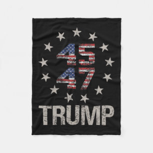 Trump 2024 Flagga (på Byck) Ta Amerika Ck Trump Fl Fleecefilt