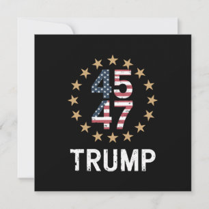 Trump 2024 Flagga Ta Amerika Tillbaka Trump 45 47 Inbjudningar