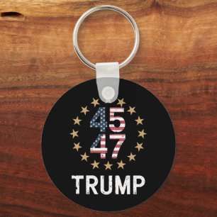 Trump 2024 Flagga Ta Amerika tillbaka trump 45 47 Nyckelring