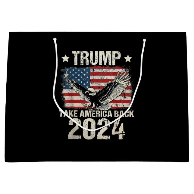 Trump 2024 flagga tar Amerika tillbaka manar Women (Framsidan)