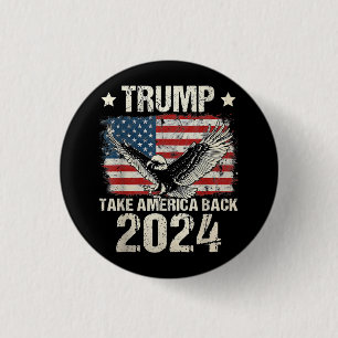 Trump 2024 flagga tar Amerika tillbaka manar Women Knapp